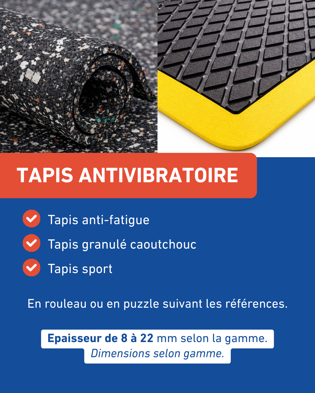 tapis antivibratoire
