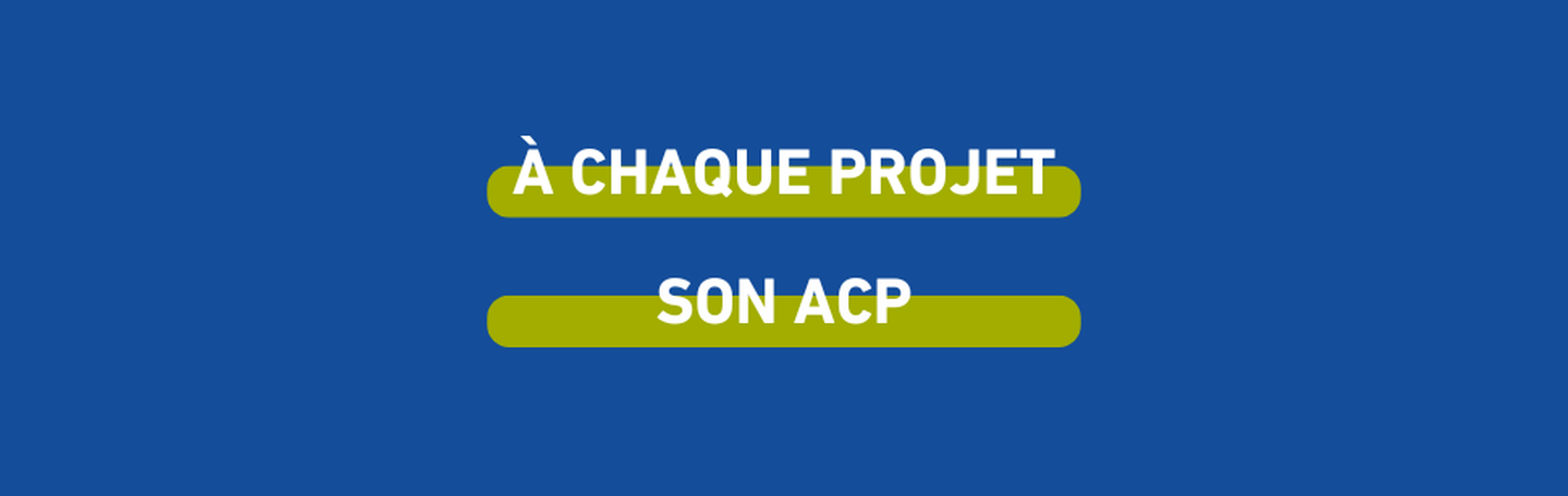 a chaque proejt son acp