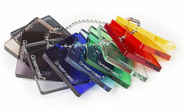 PLAQUE GREEN C.TRANSP.BLEU 71072  3X2030X3050