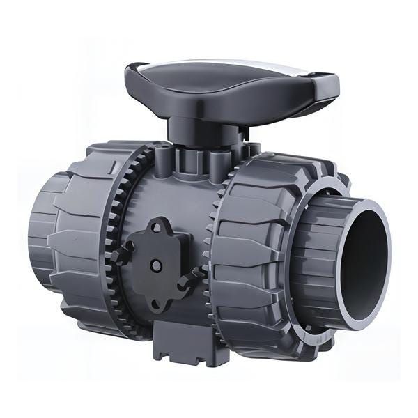 ROBINET 1/4T PVC FF PTFE/FPM 25 VKDIVCPF25FPM ALIAXIS - GLYNWED  [VKDIV25FPM]