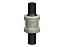 SOUPAPE DE RETENUE - Clapet à cône type 561 - PP-H a/bouts mâles p/soudage long PE100 SDR11, métrique