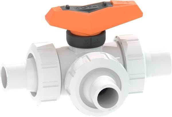 VANNE BIL.543 PVDF/FPM T-H D25 DN20 175543133 FISCHER GEORG  [175543133]