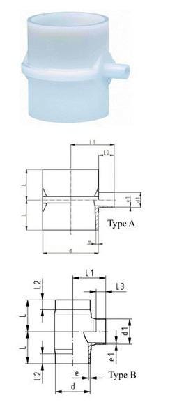 TE 90 RED.PVDF HP PN16    110-90 GF 735208981