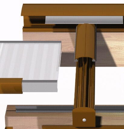 PROFIL D'ARRET ALU S16.3 16MM          BL9010