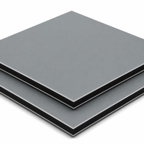 PLAQUE EURO ACP F GRIS 7042 M/B   3X3050X1500 FEITENG ALUMINIUM  [1042]