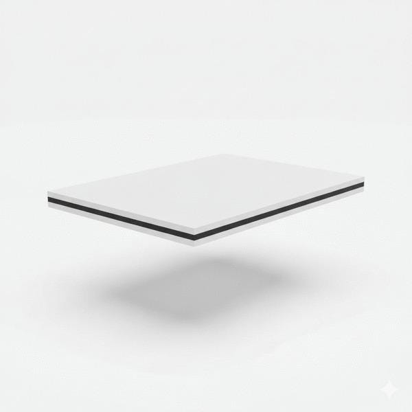 PLAQUE EURO ACP DIGITAL BLANC MAT 8X3050X1500