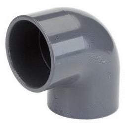 COUDE A COLLER PVC-UH METRIQUE - FF - 90°