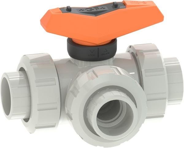 ROBINET BIL.543 T PVC-C/EPDM EMB 32 163543204 FISCHER GEORG  [163543204]