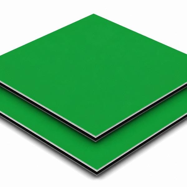 PLAQUE EURO ACP F VERT 6018 M/B   3X3050X1500 FEITENG ALUMINIUM  [PRODUIT-5587Q]