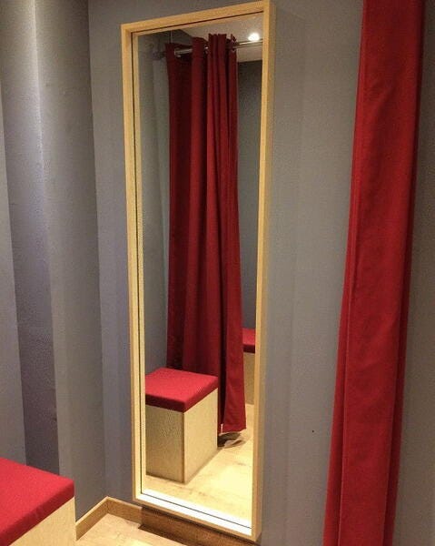 PLAQUE PMMA MIROIR ROUGE          3X2050X3050