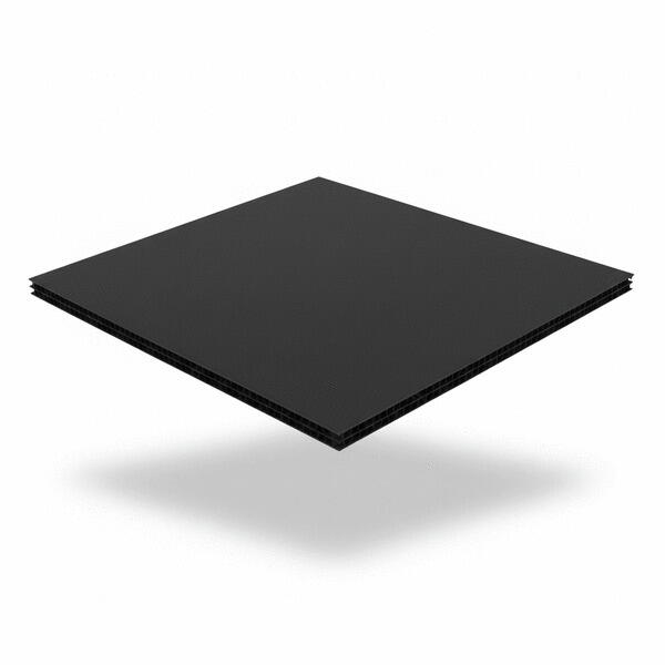 PLAQUE PP NOIR ALVEOLAIRE 1600G  10X2700X2400