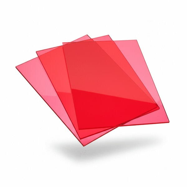 PLAQUE SETACRYL FLUO ROUGE -1134- 3X2030X3050