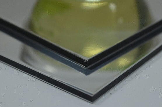 PLAQUE EURO ACP MIROIR ARG/PR.INT 3X3050X1250