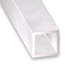 TUBE CARRE PVC BLANC LG.3ML         20X20X1.5 GEHR  [TUBE CARRE 3]