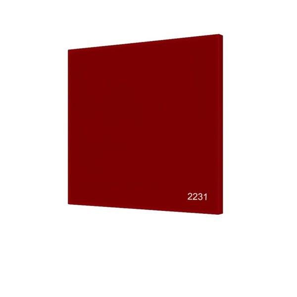 PLAQUE SETACRYL ROUGE     -2231-  3X2030X3050 MADREPERLA SPA  [MADREPERLASPA 09]