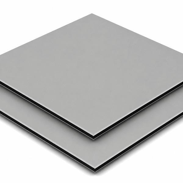 PLAQUE EURO ACP M GRIS 9006       3X3050X1500 MULTIPANEL UK