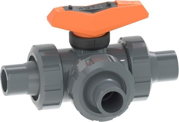 ROBINET BIL.543 T-H PVC/FPM      20 161543232 FISCHER GEORG  [161543232]