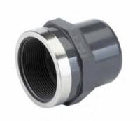 MAMELON A COLLER / A VISSER PVC-UH METRIQUE - FM - Taraudé