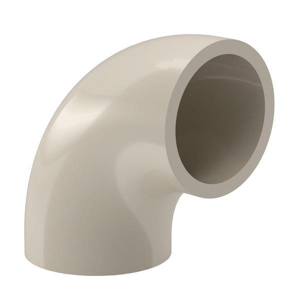 COURBE 90 PP SDR17 B.A.B COURT       180X10,7 AGRU  [11001018017]