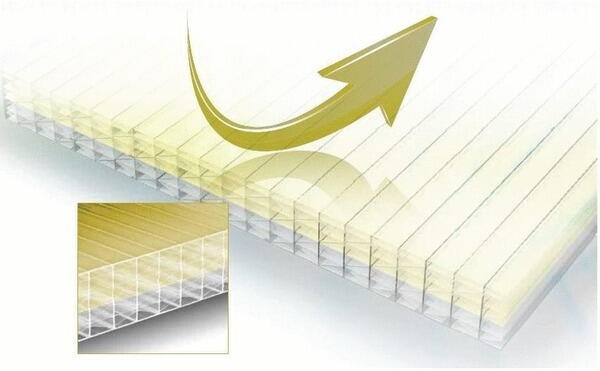 PLAQ.PC MACROLUX IRGOLD10X UV 1F.32X1250X3500