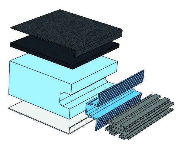 PANNEAU ATI55 STUC./ARDOISE      55X1200X7500 THERMOTOP EX ADVANTOP  [ATI55-49]