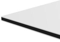 PLAQUE PVC EXP. RECY BLC/NOIR/BLC 3X3050X1560 EX-CEL  [3X3050X1560]