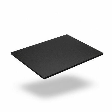 PLAQUE ABS NOIR GRAIN.8 1FACE    10X1240X1040