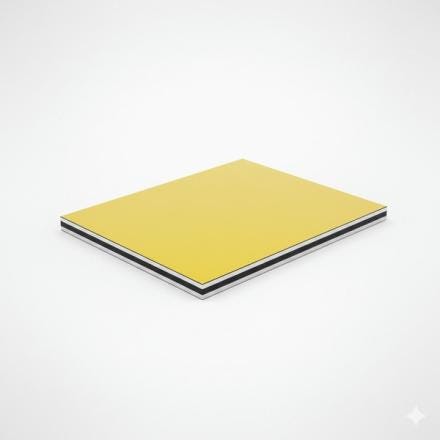 PLAQUE EURO ACP M JAUNE 1023      3X3050X1500