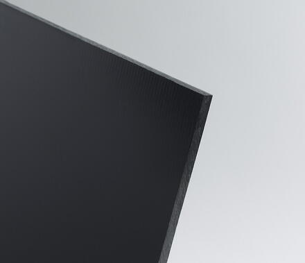 PLAQUE PVC RIGIDE NOIR FILME      1X2000X1000