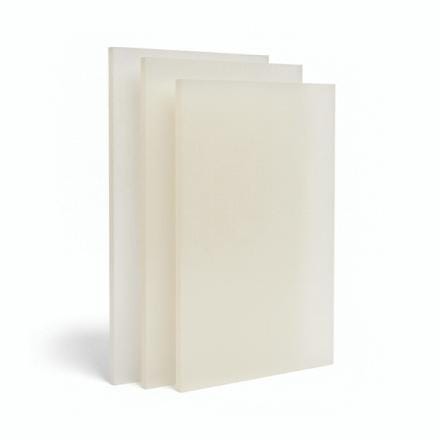 PLAQUE POM C NATUREL CALANDRE   0.5X2000X1000