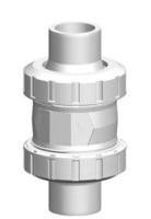 SOUPAPE DE RETENUE - Clapet à cône type 562 - PVDF ss silicone a/bouts mâles p/soudage IR Plus, métrique