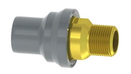 RACCORD TRANS.R PVC LAITON    25 GF 721950607 FISCHER GEORG  [721950607]