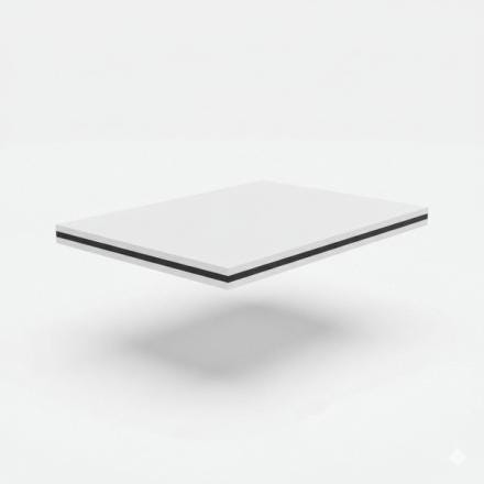 PLAQUE EURO ACP DIGITAL BLANC MAT 8X3050X1500