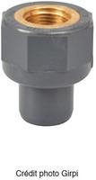 MANCHON A COLLER / A VISSER PVC-U/LAITON K62 - FM - Taraudage laiton