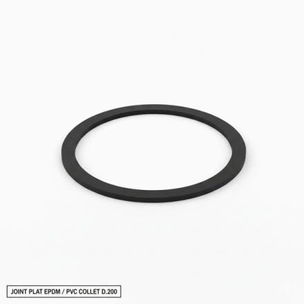 JOINT PLAT EPDM POUR COLLET PLAT PVC     D.63 LES STANDARDS