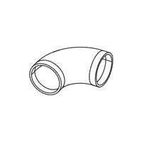 COURBE 90 PVDF SDR33 BAB IR           125X3.9 SIMONA ALLEMAGNE  [010102941]