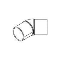 COUDE 45 PVDF SDR21 BAB IR             75X3,6 SIMONA ALLEMAGNE  [010200258]