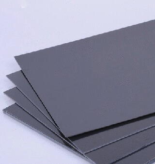 PLAQUE ABS NOIR GRAINE 1 FACE     5X3250X1250