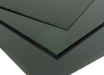 PLAQUE PS CHOC NOIR BRILLANT      3X2000X1200