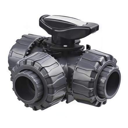 ROBINET 3V PVC PTFE/EPDM         40  TKDIVL40 ALIAXIS - GLYNWED  [TKDIVL40]