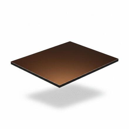 PLAQUE ALUPANEL BRONZE METALL.    3X2440X1220 MULTIPANEL UK