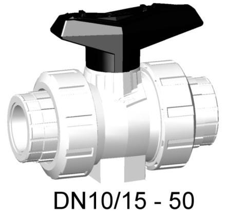 ROBINET BIL.546 PVDF/FPM 1/2 DN15   175546332 FISCHER GEORG  [175546332]