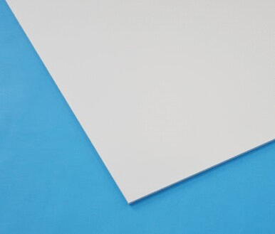 PLAQUE ABS BLANC GRAINE 1 FACE    5X3250X1250