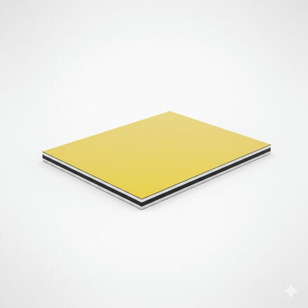 PLAQUE EURO ACP M JAUNE 1023      3X3050X1500