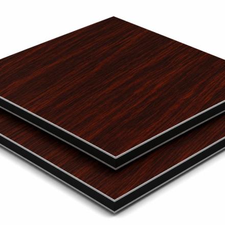PLAQUE EURO ACP BOIS ACAJOU       3X3050X1220
