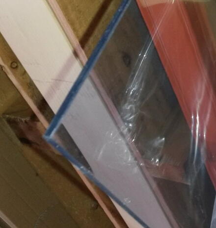 PLAQUE PVC RIGIDE TRANS.BLEUTE    6X3000X1500