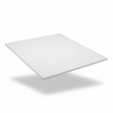 PLAQUE PP BLANC ALVEOLAIRE 1500G  8X2500X1200 DISTRIPLAST FLANDRE