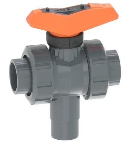 ROBINET BIL.543  PVC-U/FPM  20MM    161543412 FISCHER GEORG  [161543412]