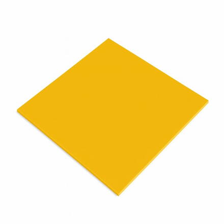 183566 PLAQ PVC RIGIDE JAUNE 397X497X2  PVC2J