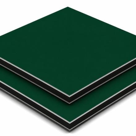 PLAQUE EURO ACP F VERT ANG6005M/B 3X3050X1500 FEITENG ALUMINIUM  [PRODUIT-1568R]